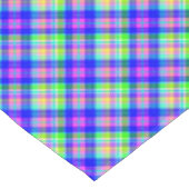 模様数々のの明るい色のネオ市松模様にン テーブルクロス (アングル)