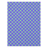 模様数々のの明るい色のネオ市松模様にン テーブルクロス (正面)