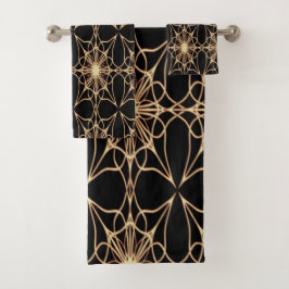 模様浴用タオル一式 バスタオルセット