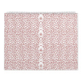 模様赤と白のある壁紙 カレンダー (カバー)