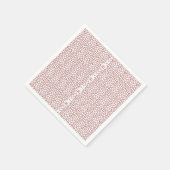 模様赤と白のある壁紙 スタンダードカクテルナプキン (角)