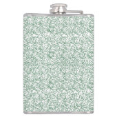 模様赤と白のある背景 フラスク (裏面)