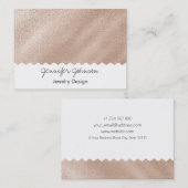 模様金箔ジュエリーデザイン名刺 名刺 (正面/裏面)