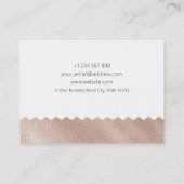 模様金箔ジュエリーデザイン名刺 名刺 (裏面)