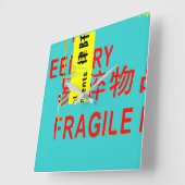 模様 – アジアカッコいいキャラクター スクエア壁時計 (傾斜)