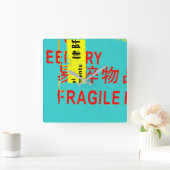 模様 – アジアカッコいいキャラクター スクエア壁時計 (ホーム)