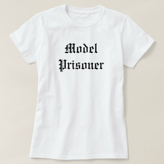 模範囚人 Tシャツ (デザイン正面)