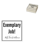 「模範的な仕事！」 +先生名ラバースタンプ ラバースタンプ (押印)