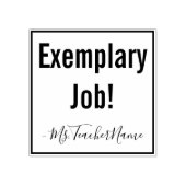 「模範的な仕事！」 +先生名ラバースタンプ ラバースタンプ (インプリント)