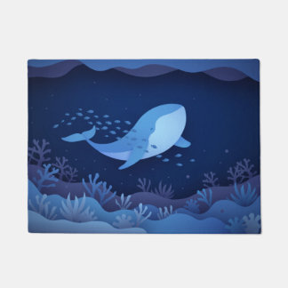 模航海の様表示 ドアマット