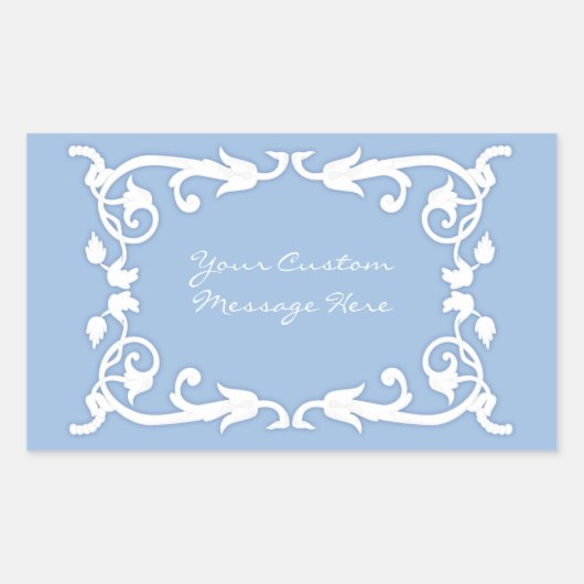 模造のなJasperware 長方形シール (正面)