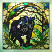 模造ステンドグラス ブラックパンサー ウィンドウサイン (シート3)