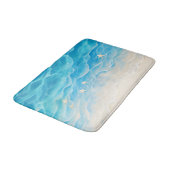 模造ビーチサンドスターフィッシュアニメスタイル バスマット (アングル)