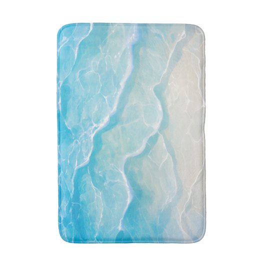 模造ビーチ砂澄ん水下アニメスタイル バスマット (正面縦)