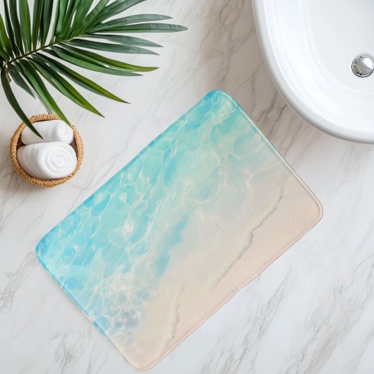 模造ビーチ砂澄ん水下アニメスタイル バスマット