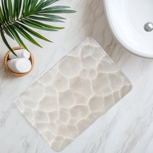 模造ビーチ砂澄ん水下 バスマット