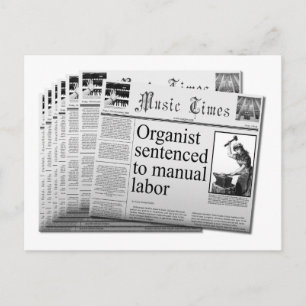 模造新聞はがき – 米国のつづり ポストカード
