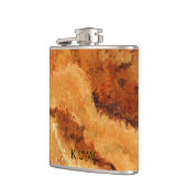 模造木目バレルパーソナライズ フラスク (左)