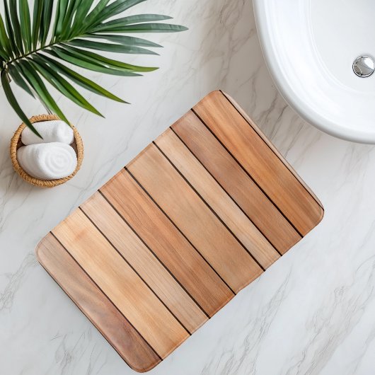 模造木製スラット バスマット