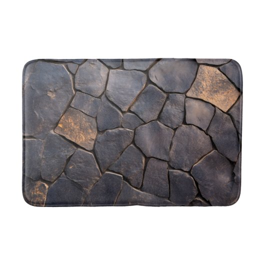 模造溶岩岩 バスマット (正面)
