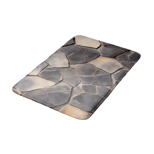 模造溶岩岩 バスマット (アングル)