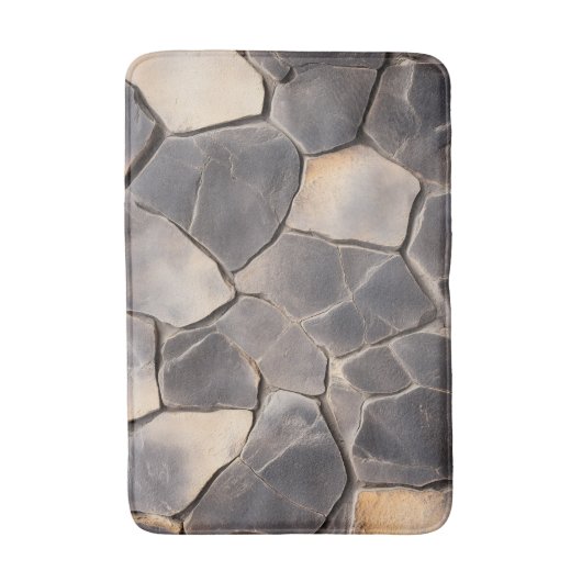 模造溶岩岩 バスマット (正面縦)