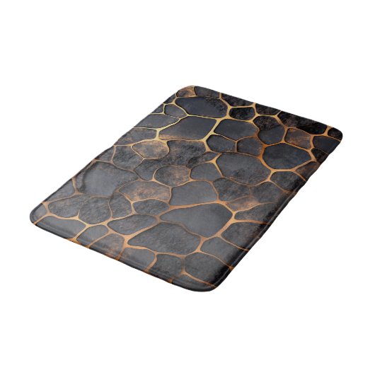 模造溶岩岩 バスマット (アングル)