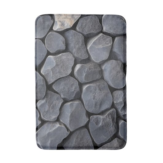 模造溶岩岩 バスマット (正面縦)