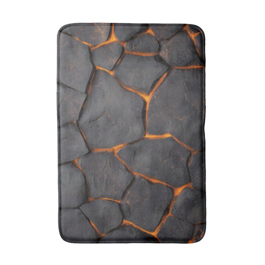 模造溶岩岩 バスマット (正面縦)