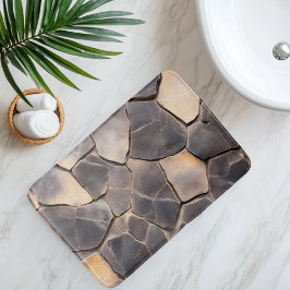 模造溶岩岩 バスマット