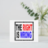 権利は間違っています ポストカード (スタンド正面)