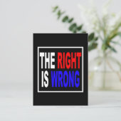 権利は間違っています ポストカード (スタンド正面)