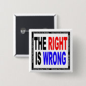 権利は間違っています 缶バッジ (正面&裏面)