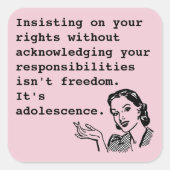 権利を主張して… スクエアシール (正面)