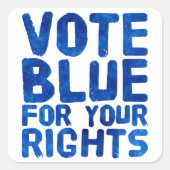 権利を青に設定 スクエアシール (正面)