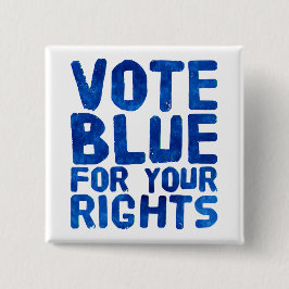 権利を青に設定 缶バッジ
