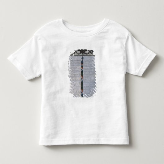 権利宣言の表 トドラーTシャツ (正面)