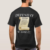 権利書を侵害してはならない Tシャツ (裏面)