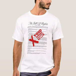 権利章典: 法律によって禁止されてところ空間 Tシャツ