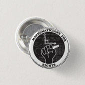 [権利]ボタンの数学者 缶バッジ (正面&裏面)