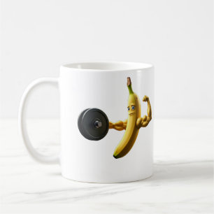 権力おもしろいのバナナ コーヒーマグカップ
