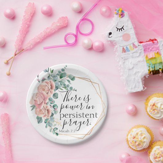 権力が祈りの言葉する ペーパープレート (パーティー)