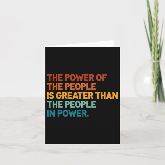 権力を持つ者は素晴らし人よりも多い カード (正面)