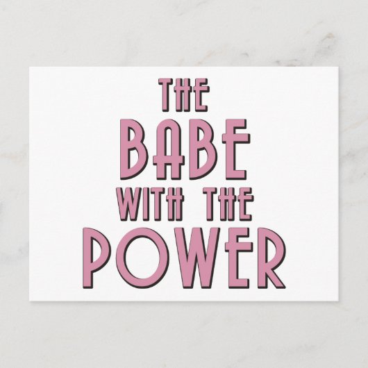 権力を持つ赤ん坊 ポストカード (正面)