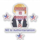 権威主義に対するカスタムNo-To-Authoritanism-Cut Vinylシール シール (正面)