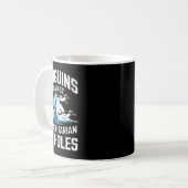 権威主義的なアイスホールの反対トランプペンギン Sta コーヒーマグカップ (正面左)