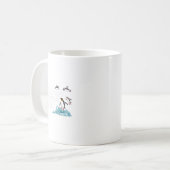 権威主義的な氷の穴に対するペンギン コーヒーマグカップ (正面左)