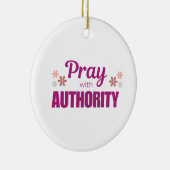 権威祈付きセラミックサークルオーナメント セラミックオーナメント (右)