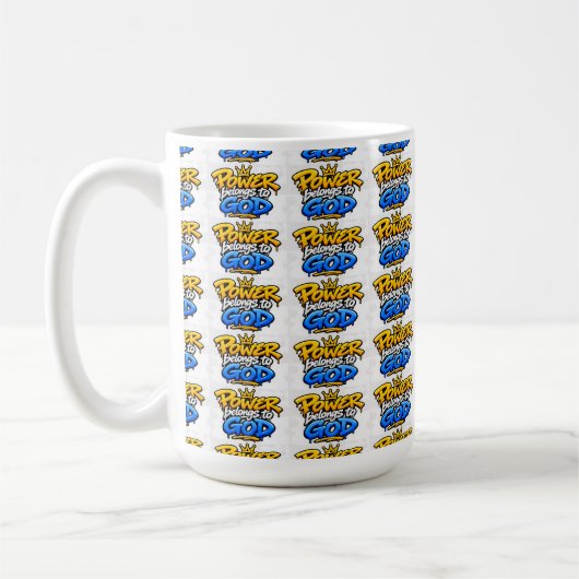 権能は神に属する コーヒーマグカップ (左)