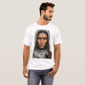 権限のあるベルバートライバルウーマン顔 Tシャツ (正面フル)